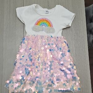 Lola + The Boys Pink Sequin Detail Top